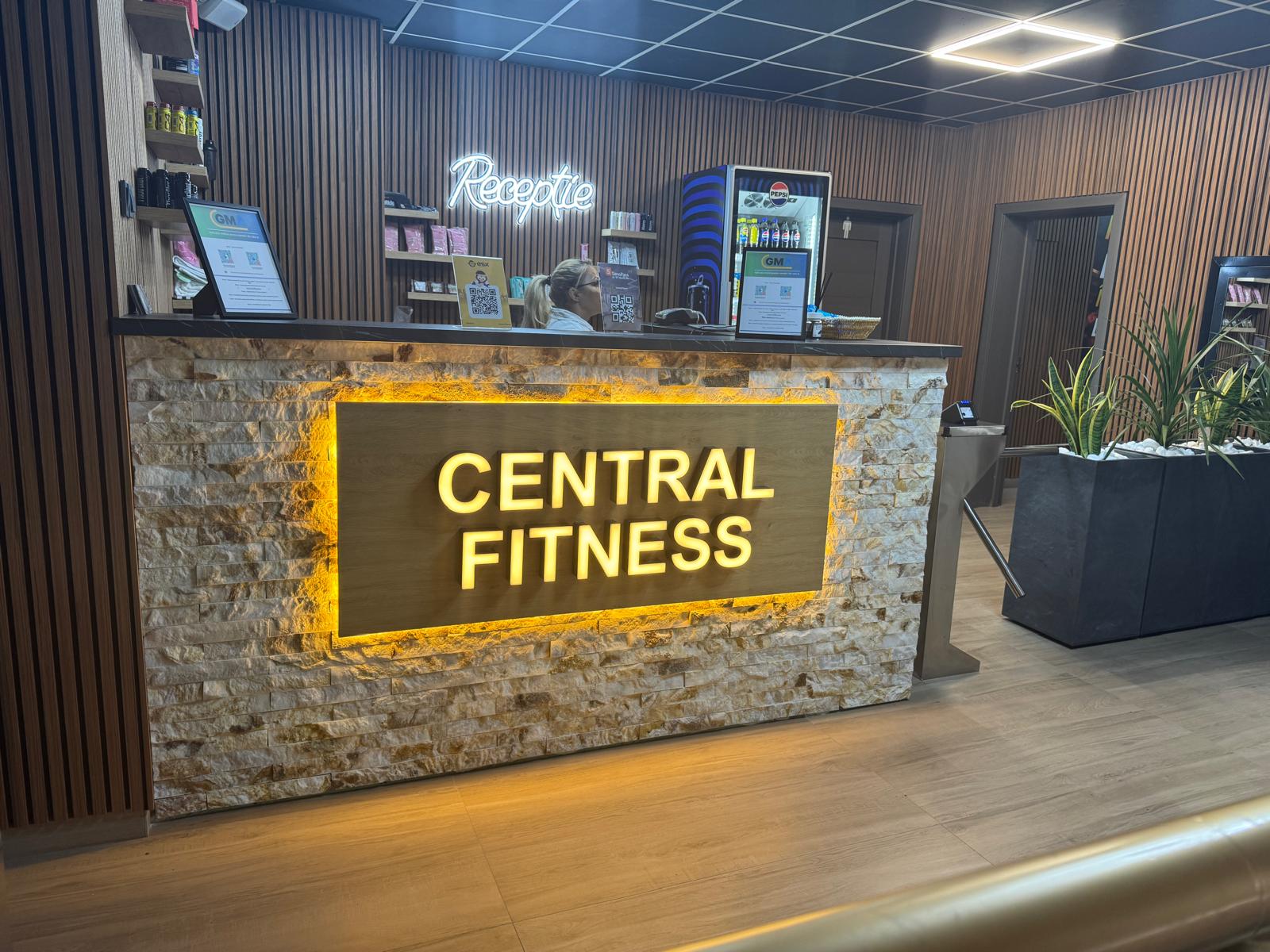 Zona Recepție la Central Fitness Călărași